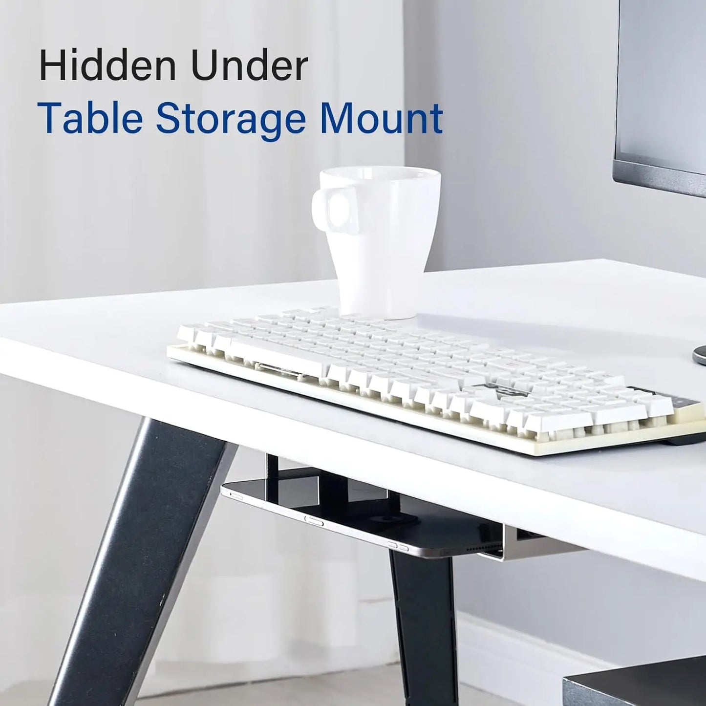Rack pc portable sous bureau