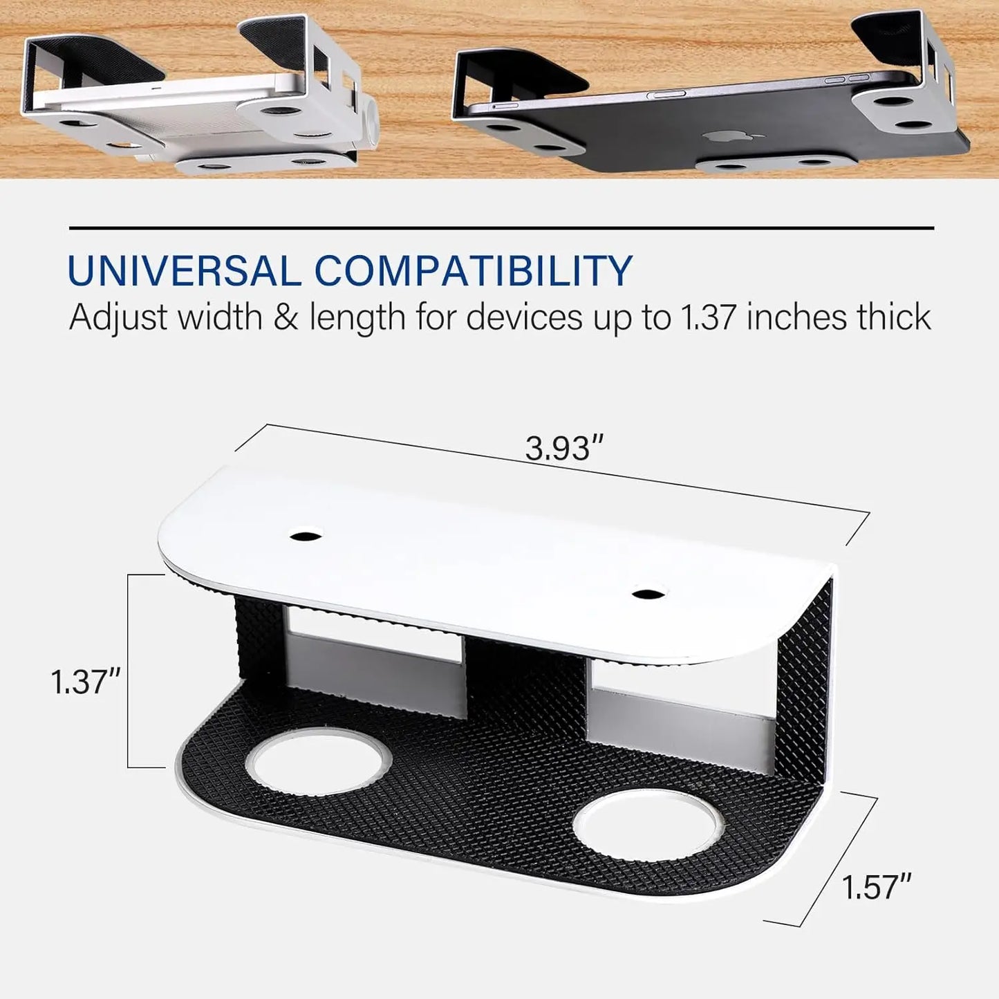 Rack pc portable sous bureau
