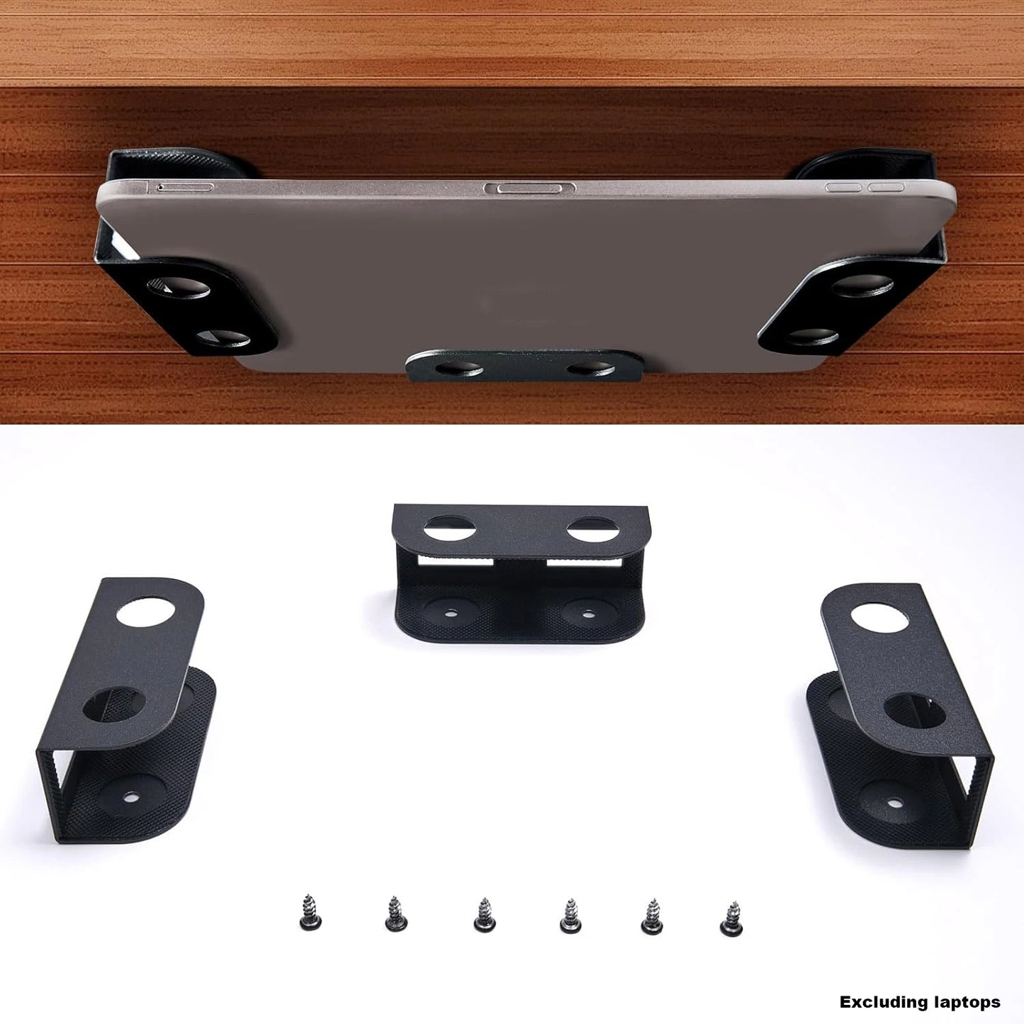 Rack pc portable sous bureau